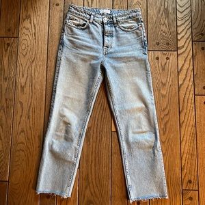 Zara White Label Button fly jeans, Size 4